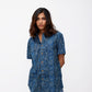 Ajrakh Dark Blue Printed Cotton Shirt