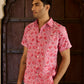 Jaipur Pink Cotton Men Shirt