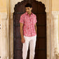 Jaipur Pink Cotton Men Shirt