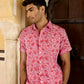 Jaipur Pink Cotton Men Shirt