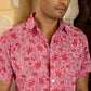 Jaipur Pink Cotton Men Shirt