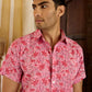 Jaipur Pink Cotton Men Shirt