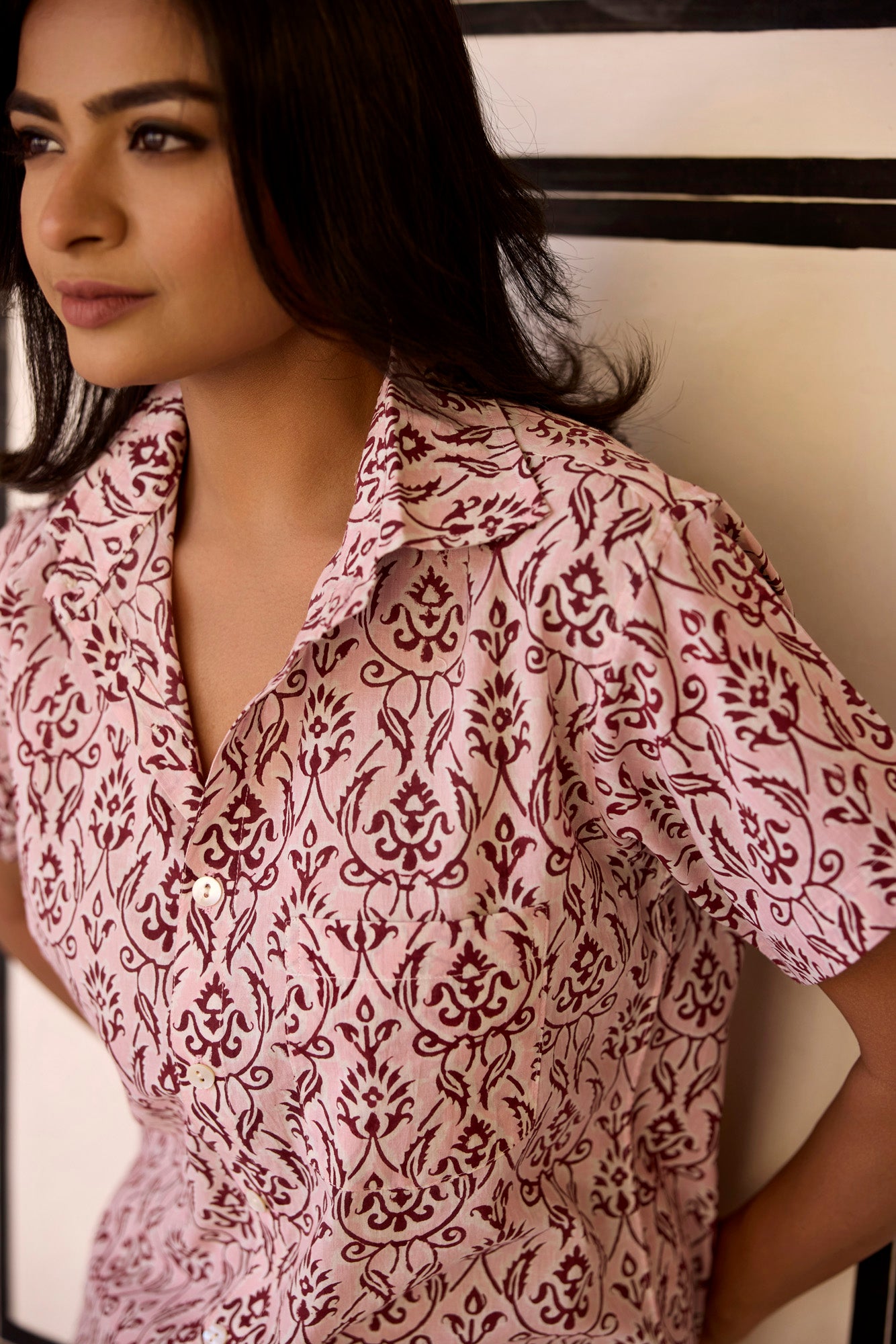 Cotton Printed Women Shirt