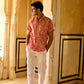 Pink Abstract Men Shirt