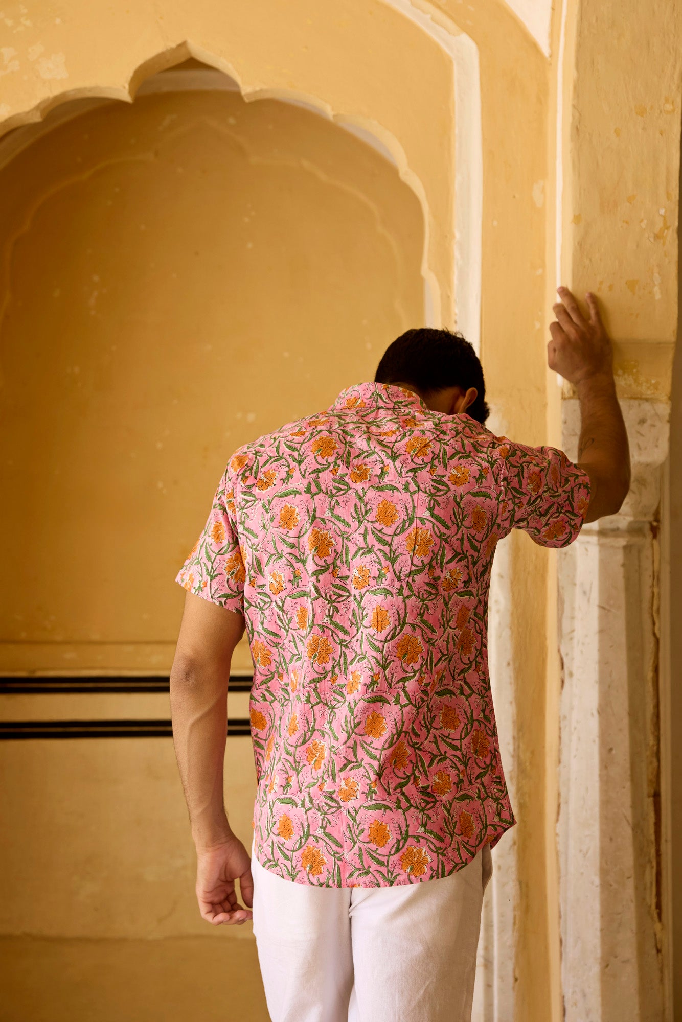 Floral Jaal Cotton Men Shirt