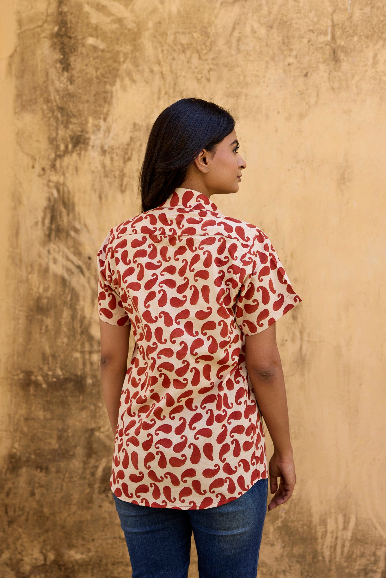 Paisley Cotton Women Shirt