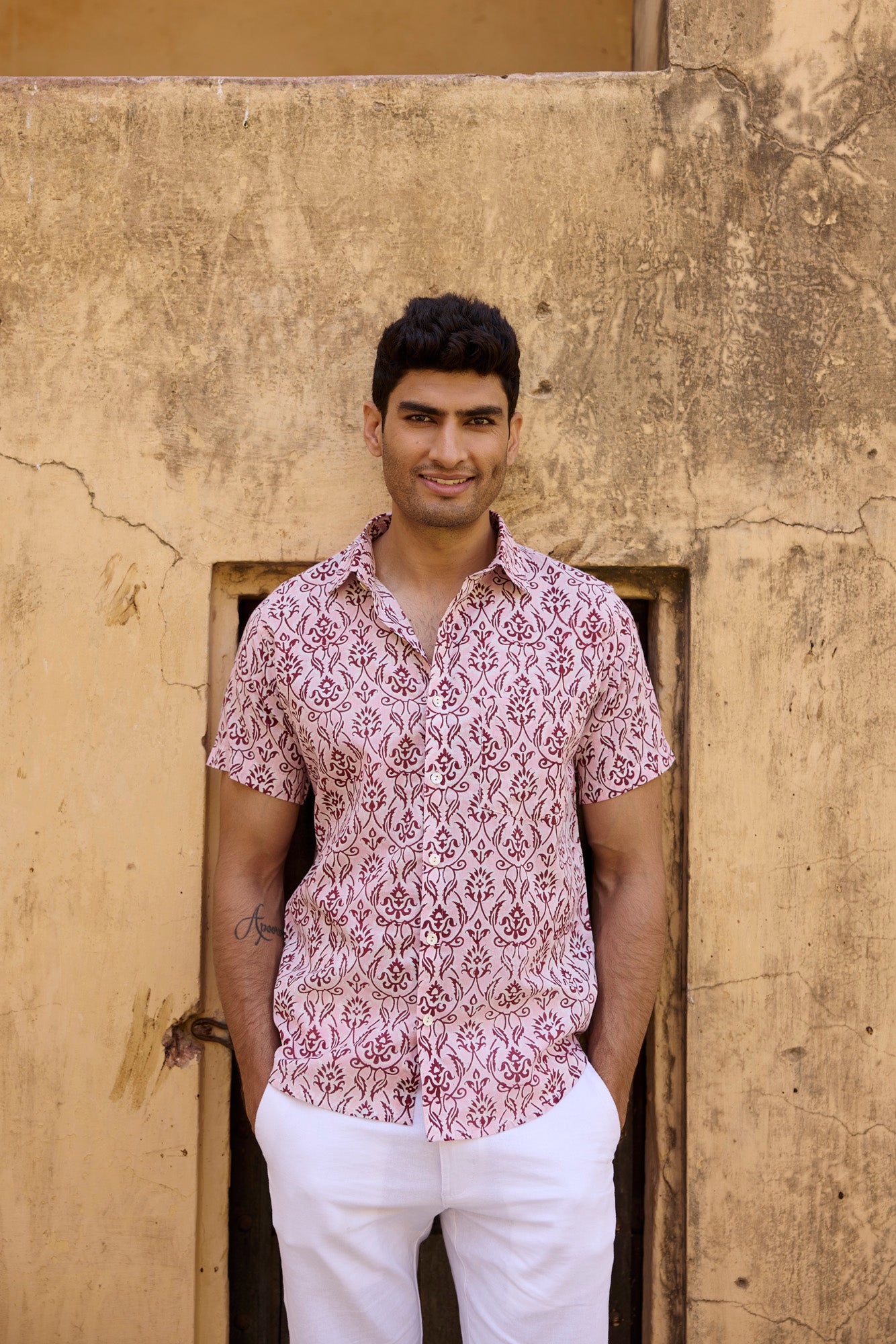 Cotton Printed Men Shirt