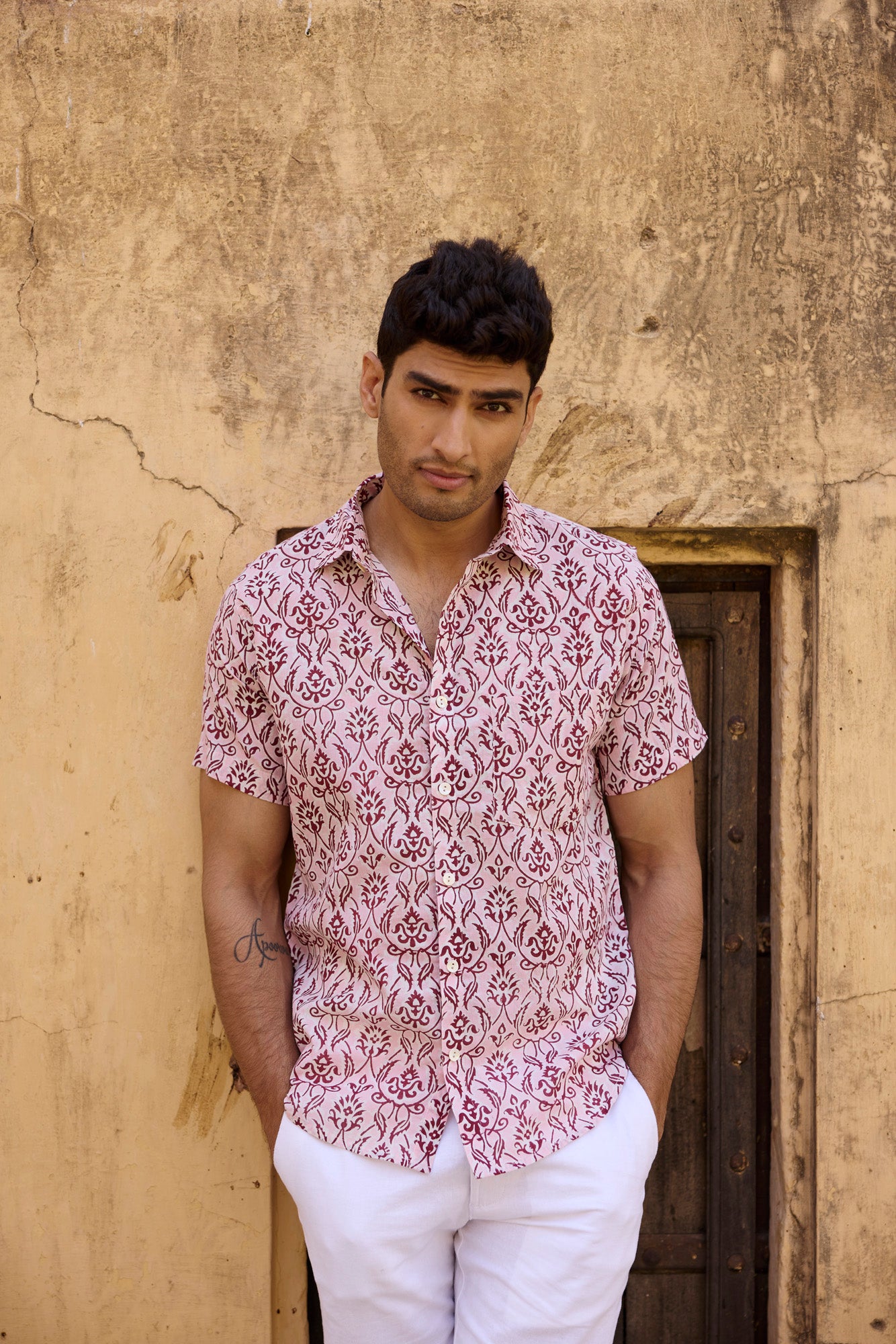 Cotton Printed Men Shirt