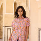 Floral Jaal Cotton Women Shirt