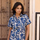 Indigo Flower Women Shirt