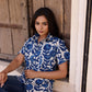 Indigo Flower Women Shirt