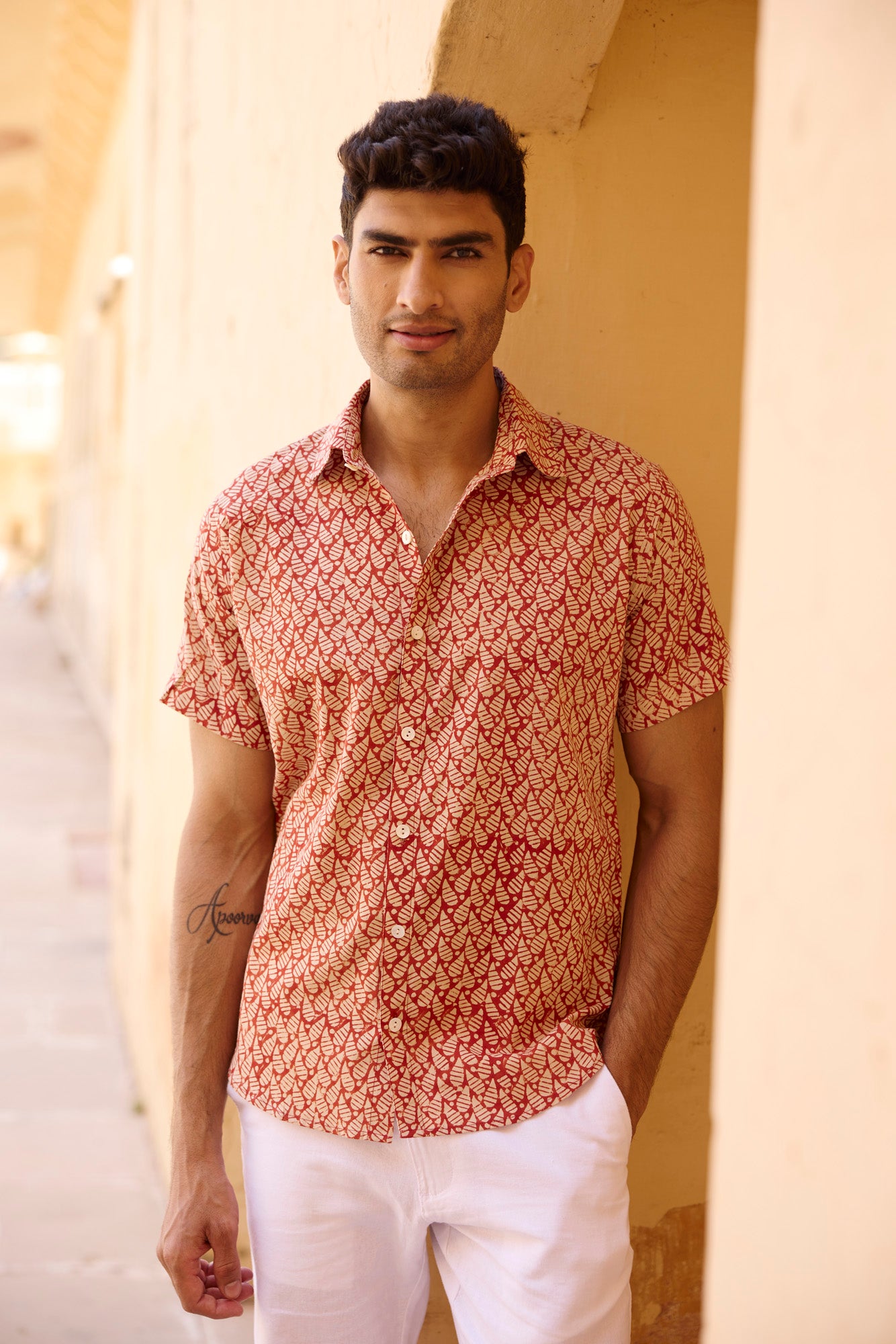 Block Printed Men Shirt