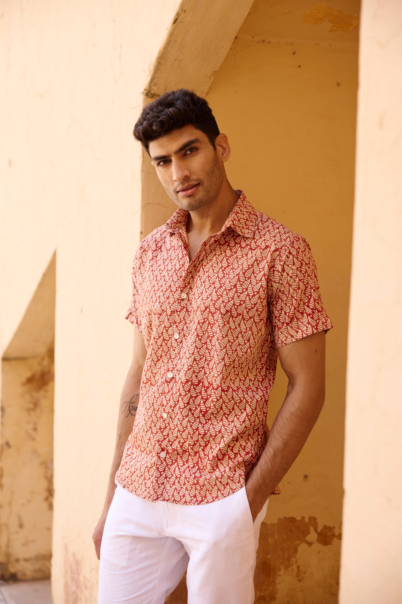 Block Printed Men Shirt