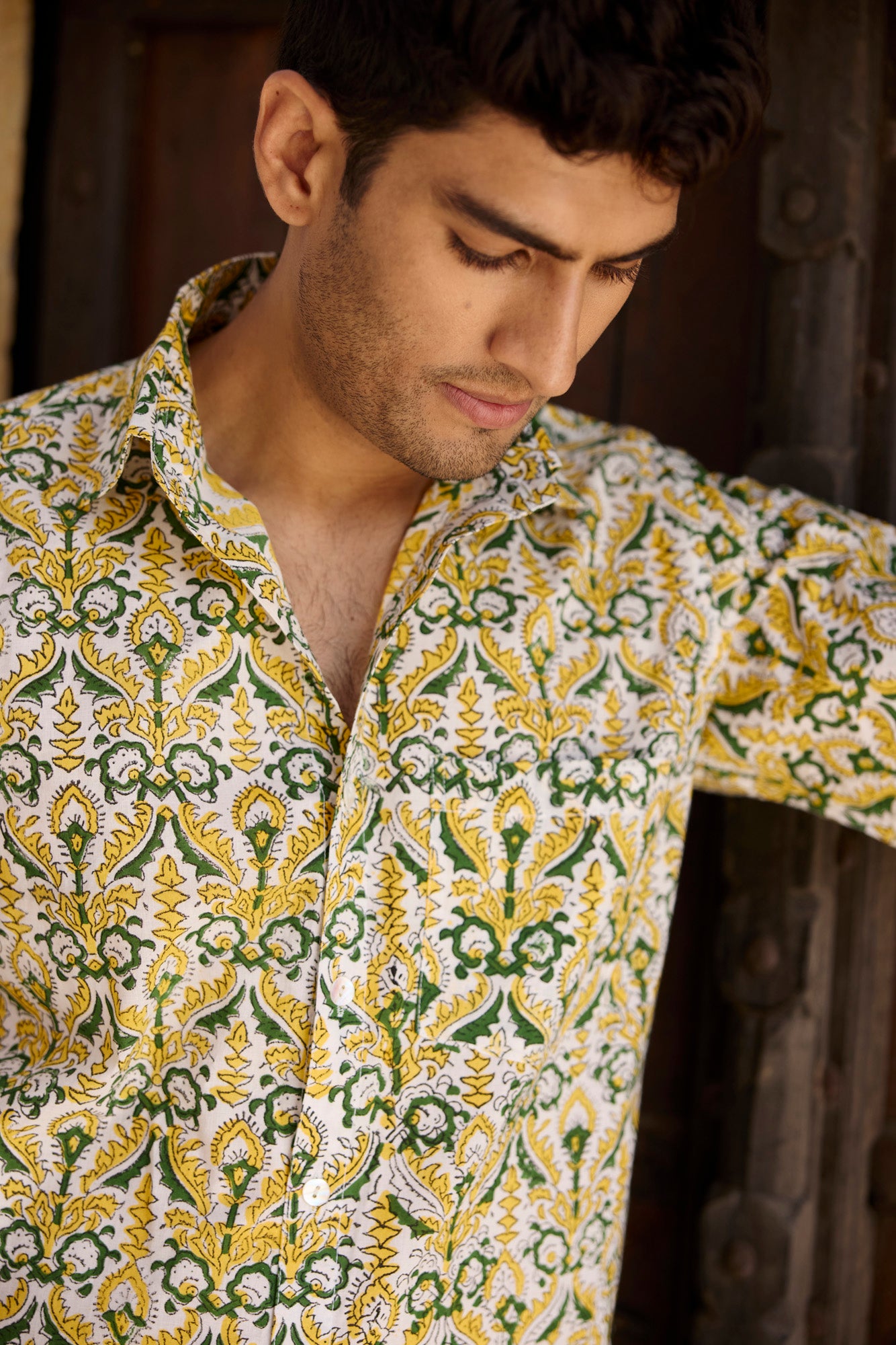 Printed Cotton Men Shirt