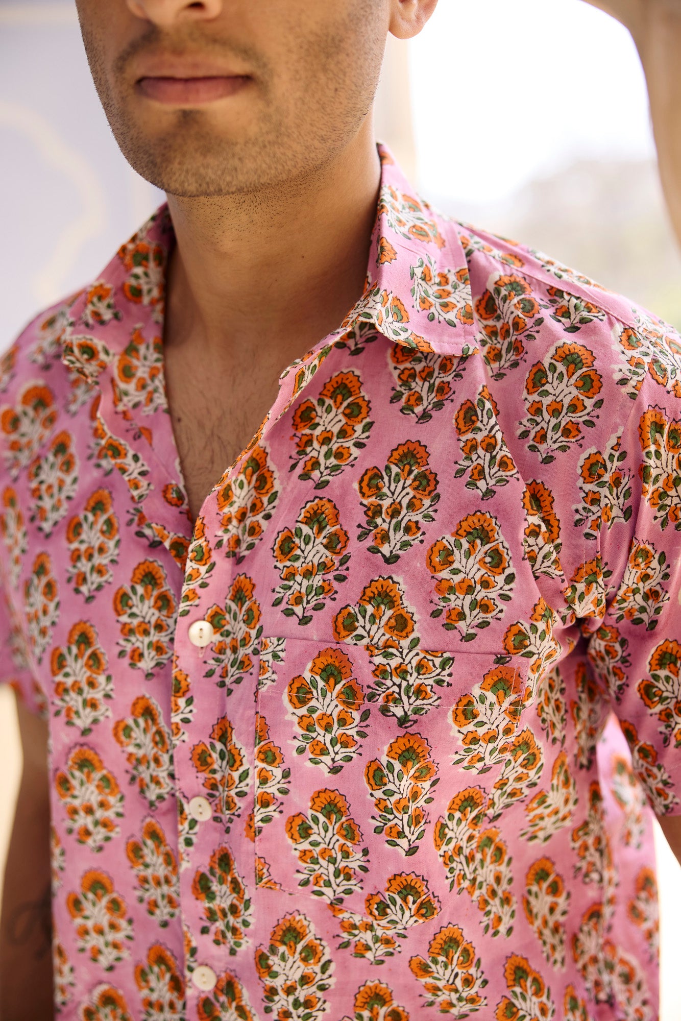 Orange Boota Pink Men Shirt