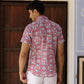 Pink Kaleidoscope Floral Men Shirt