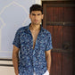 Indigo Cotton Men Shirt