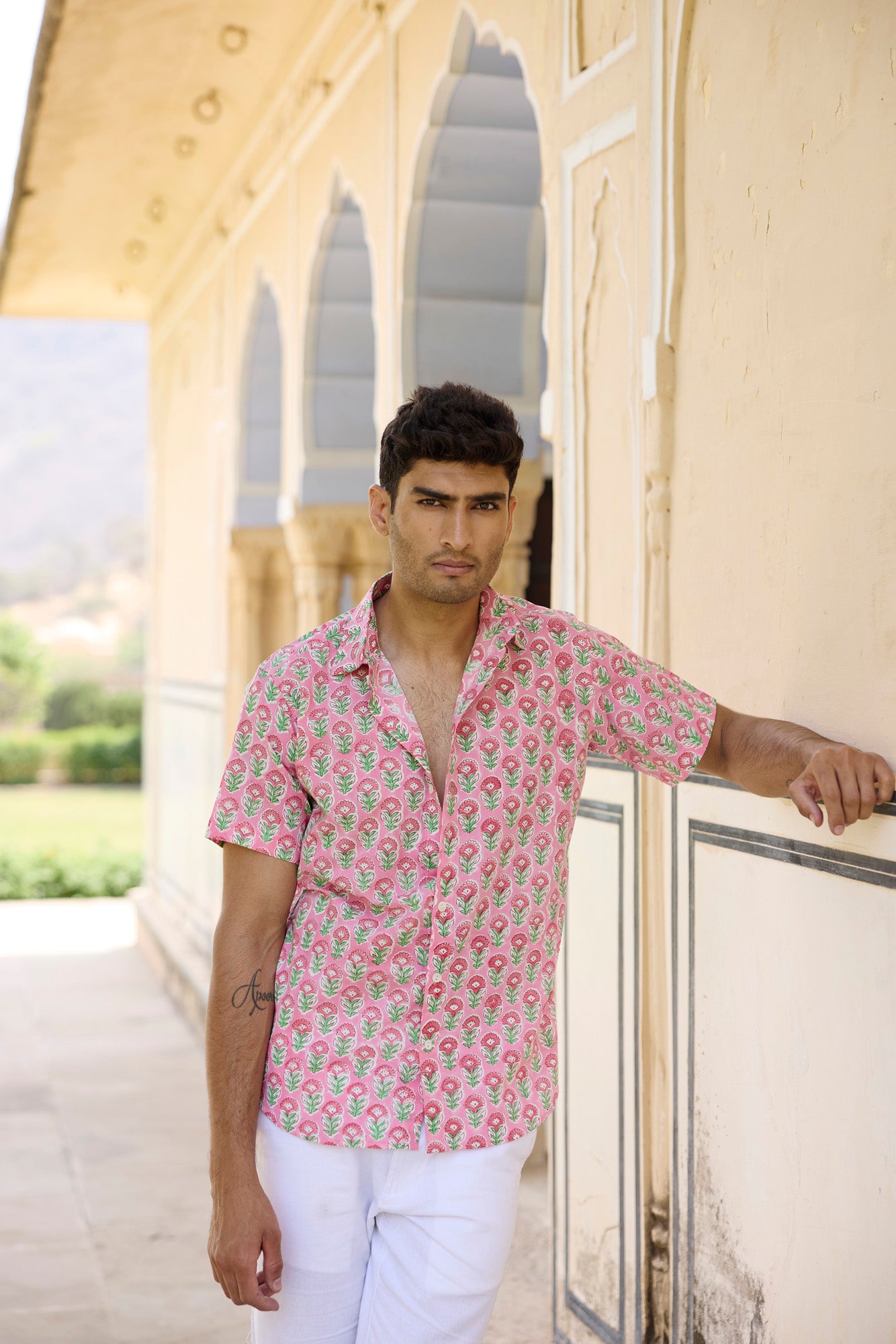 Jaipur Pink Men Shirt