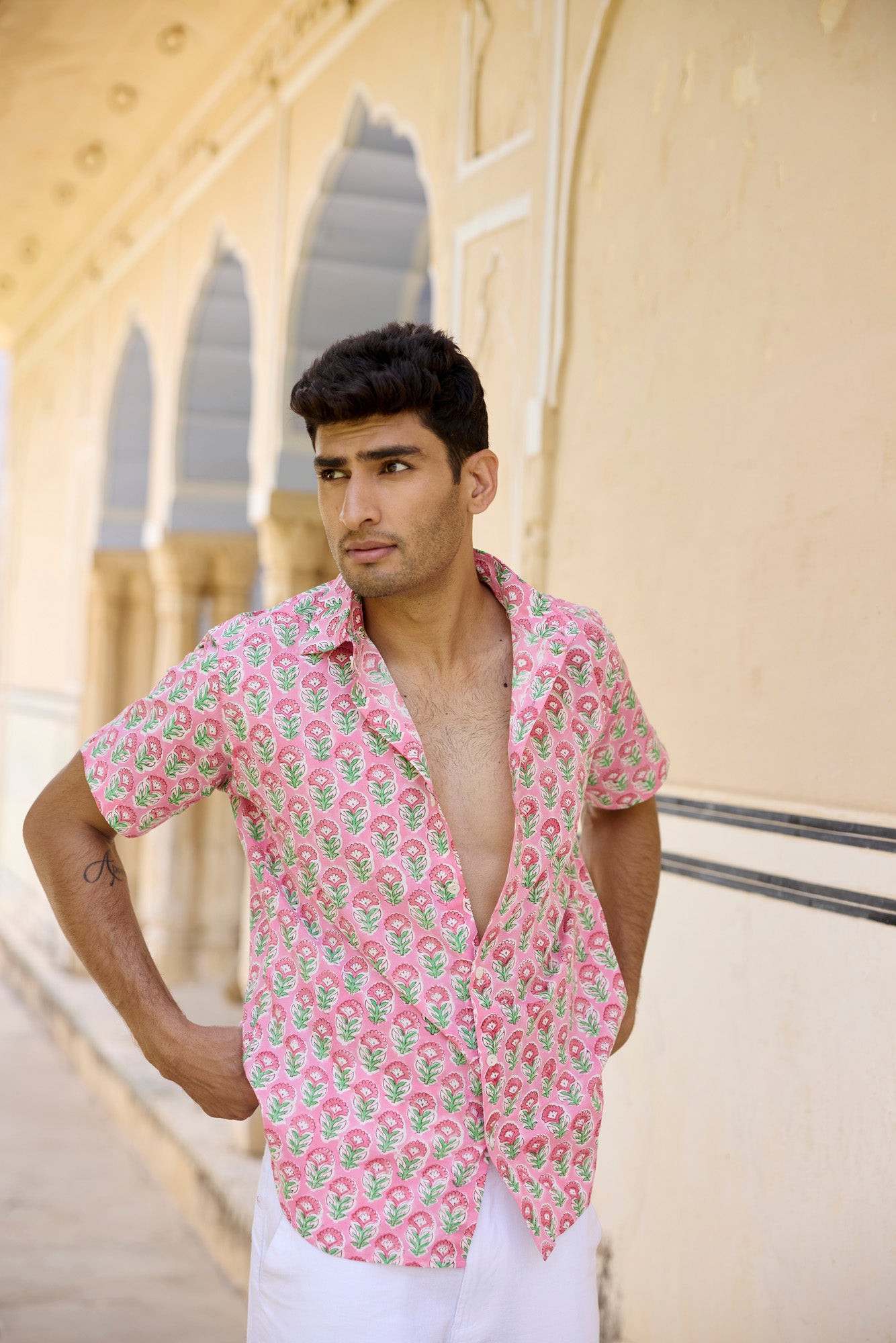 Jaipur Pink Men Shirt