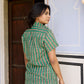 Green Stripe Women Shirt