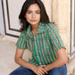 Green Stripe Women Shirt