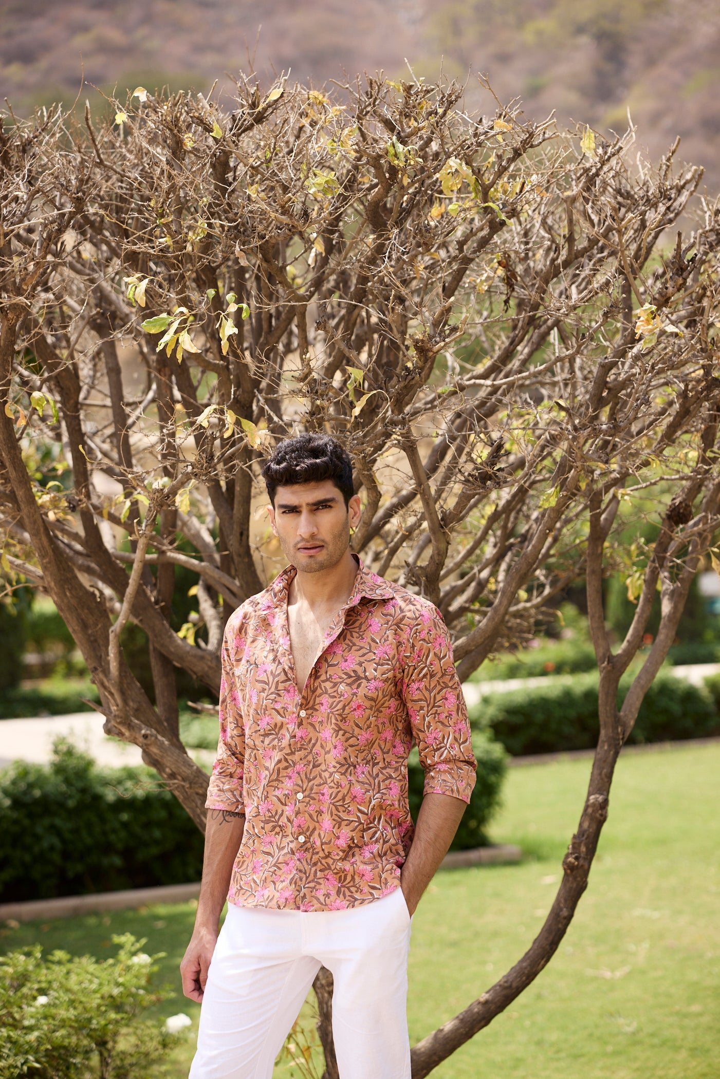 Floral Jaal Men Shirt