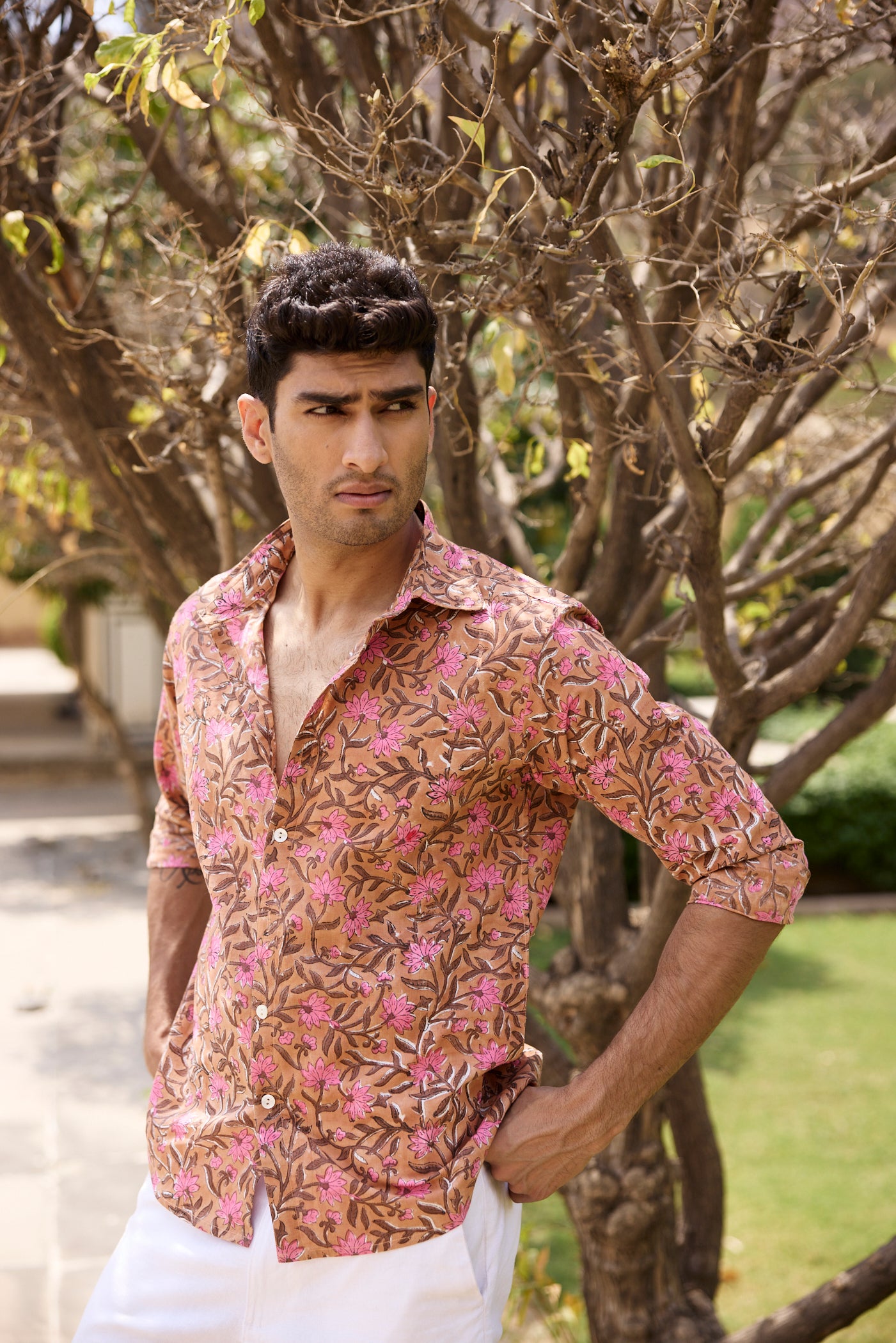 Floral Jaal Men Shirt