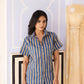 Blue Stripes Women Shirt