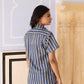 Blue Stripes Women Shirt