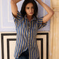 Blue Stripes Women Shirt