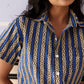 Blue Stripes Women Shirt